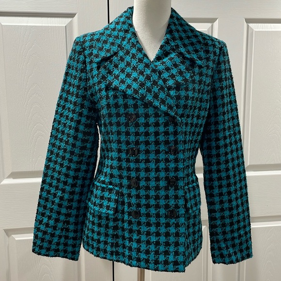 Bossini Turquoise Tweed, Double-breasted blazer, NWT - Picture 2 of 8